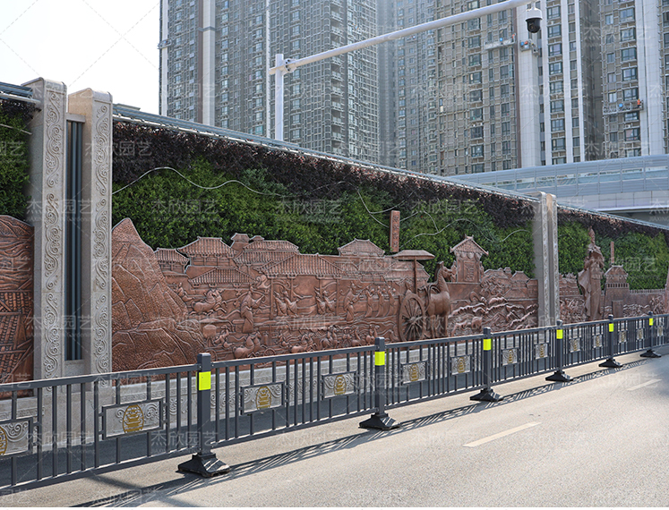 锌钢护栏城市文化定制款